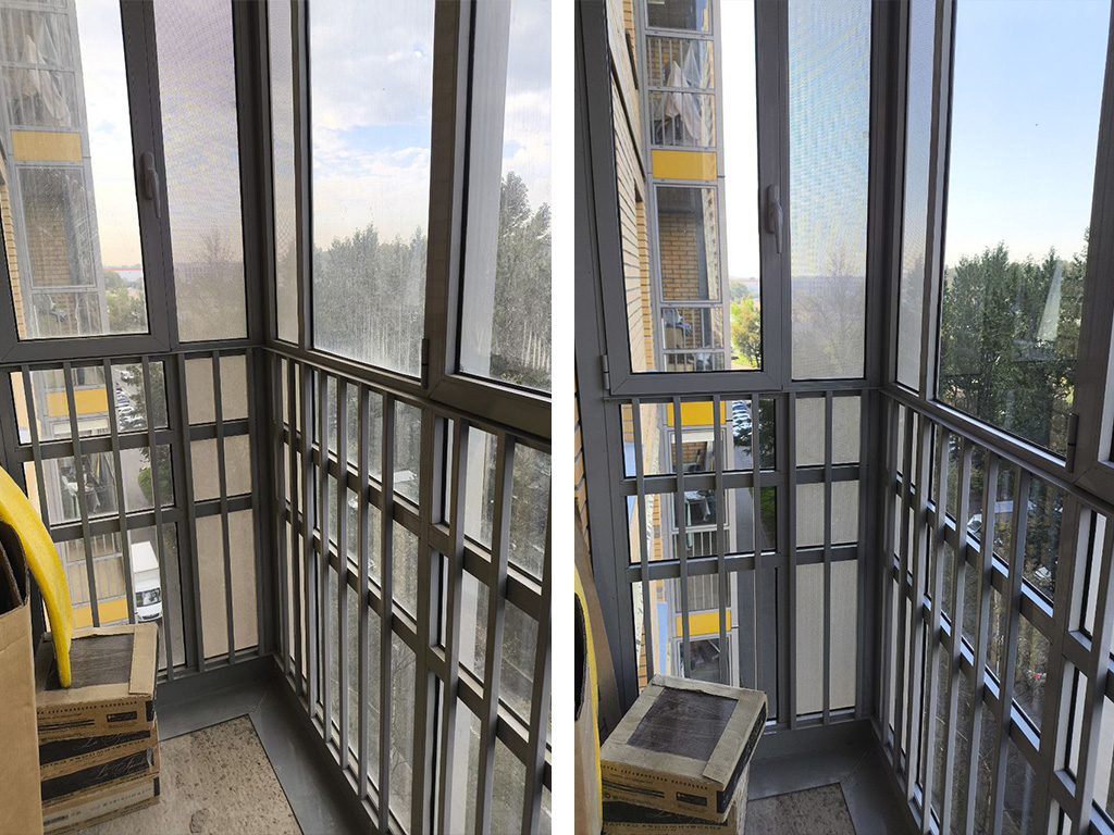 До и после мойки